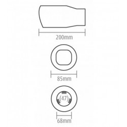 Накрайник на тръба (Ø тръба до 62mm)