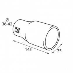 Края на издувката (Ø издувка до 42mm) TS-35