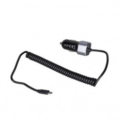 Зарядно микро кабел+USB 12/24V