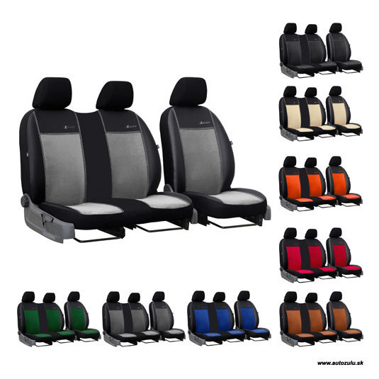 Чехли за CITROËN JUMPY 2+1 I (1995-2007) Exclusive Alcantara (Алкантара-кожа)