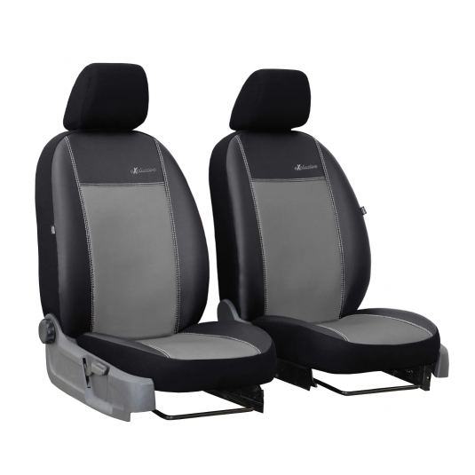 Тапицерия за OPEL COMBO 1+1 B (1994-2000) Exclusive Leather (кожа) сива (изпълнение)