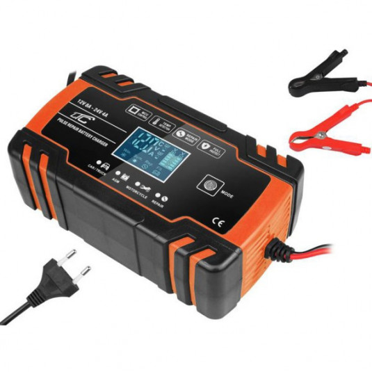 Интелигентна батерийна зарядна 12V/24V 8A (макс 80Ah)