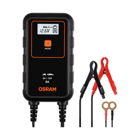 OSRAM Интелигентно зарядно устройство за батерии 6V/12V 6A (макс. 110Ah)