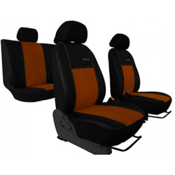 Възглавници за PEUGEOT 5008 7x1 I (2009-2016) Exclusive Alcantara (Alcantara-кожа) кафяви (отп)