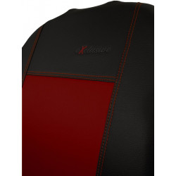 Тапицерия за PEUGEOT 5008 7x1 I (2009-2016) Exclusive Leather (кожа) бордо (изп)