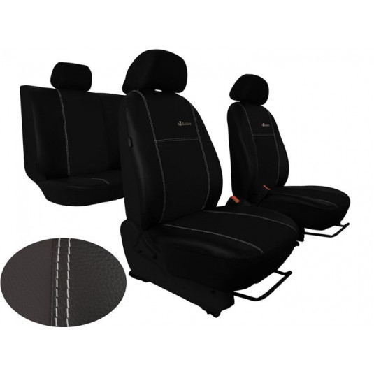 Тапицерия за SEAT Exeo комби (2009-2013) Exclusive Leather (кожа) черна (изп)