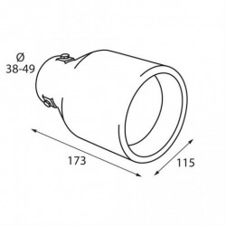 Край на издухванието (Ø издухване до 56mm) TS-37