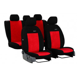 Тапициране за ŠKODA ROOMSTER 5X1 (2006-2015) Elegance (velour-velour) червено (разпр)