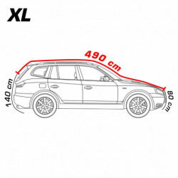 Покривало против град SUV XL 5mm 508 x 193 x 152cm