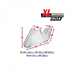 Защитно покривало за мотоциклет XL + кутия