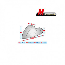 Защитна платформа за снежен скутер + торба M 310/72/113