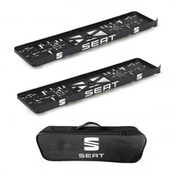 2x podložky ŠPZ a taška SEAT- sada