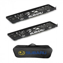 2x podložky ŠPZ a taška SUBARU- sada