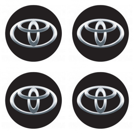 3D смолни стикери TOYOTA 4 броя
