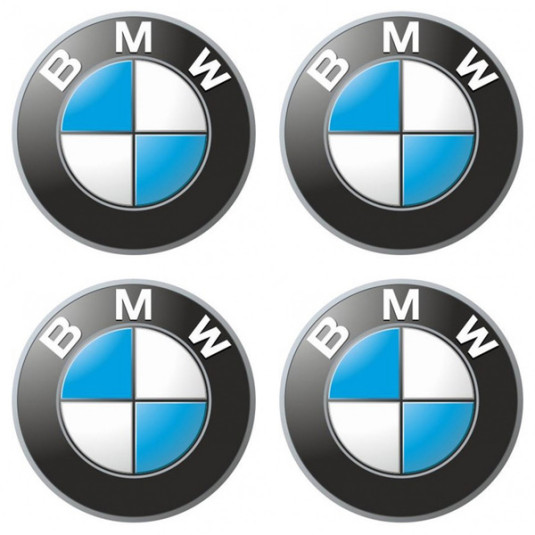 Самозалепващи се смолисти стикери 3D BMW 4 бр.