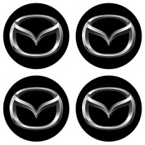 Самозалепващи се етикети 3D MAZDA 4 бр.