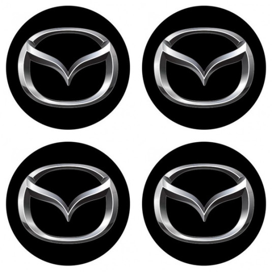 Самозалепващи се етикети 3D MAZDA 4 бр.