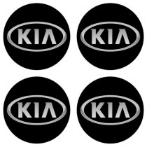Самозалепващи се етикети смолни 3D KIA 4бр
