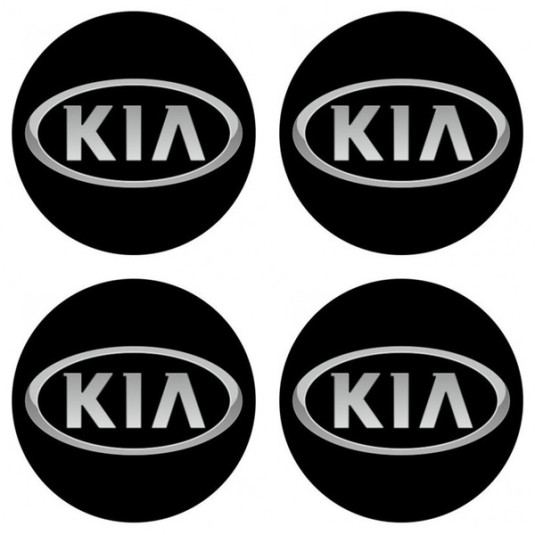 Самозалепващи се етикети смолни 3D KIA 4бр