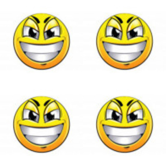 Смолни самозалепващи се 3D стикери Smile 4бр.
