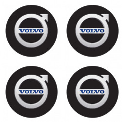 3D смолни стикери Volvo черни 4 бр.