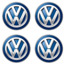 Смолни 3D стикери Volkswagen синьо 4 бр.
