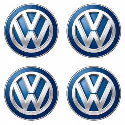 Смолни 3D стикери Volkswagen синьо 4 бр.