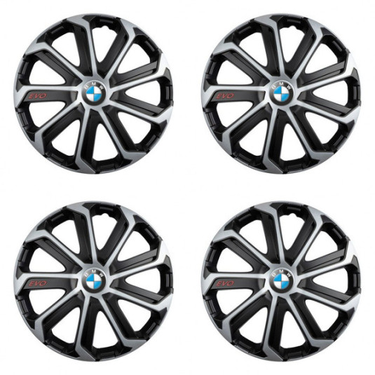 Колелни капаци за BMW 14 Evo black&silver