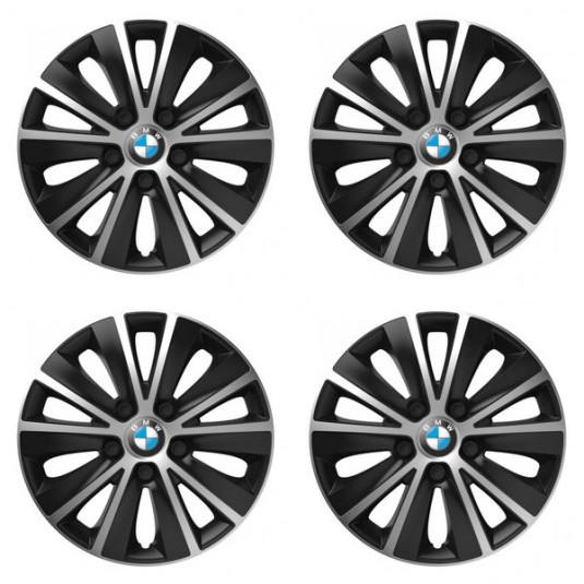 Капачки за BMW 14 RAPIDE silver and black