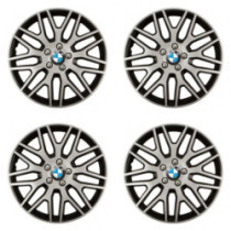 Капачки за BMW 16 Dakar NC silver and black