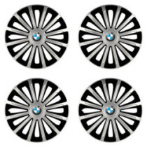 Капачки за BMW 16 TREND silver and black