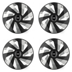 Капачки за Audi 14 Vector RC black and silver