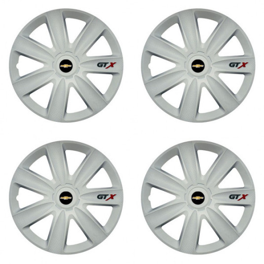 Колпачки за Chevrolet 14 GTX carbon white