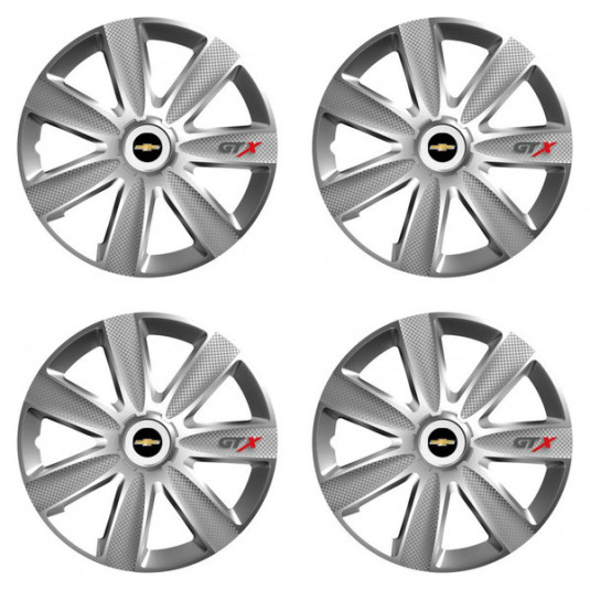 Капачки за Chevrolet 15 GTX CARBON silver