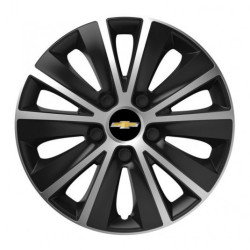 Капачки за Chevrolet 15 RAPIDE сребро и черно