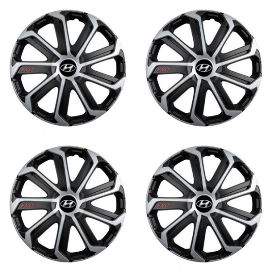 Капаци за Hyundai 15 Evo black&silver