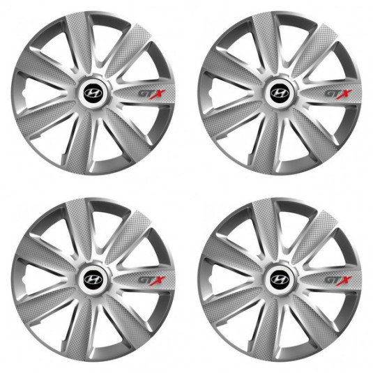 Капачки за Hyundai 15 GTX CARBON silver