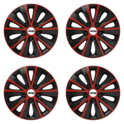 Капачки за джанти за Jeep 14 RAPIDE red and black
