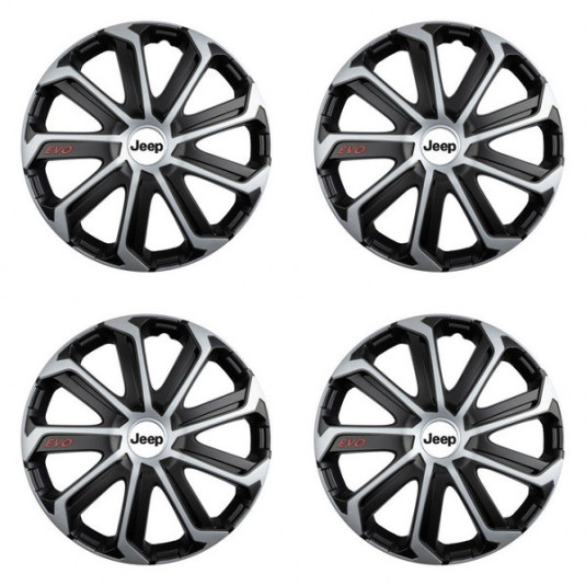 Капаци за Jeep 16 Evo black&silver