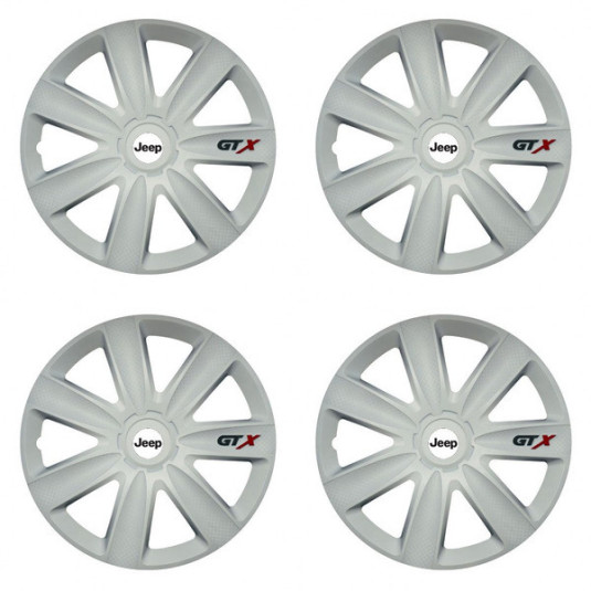 Тасове pre Jeep 17 GTX carbon white