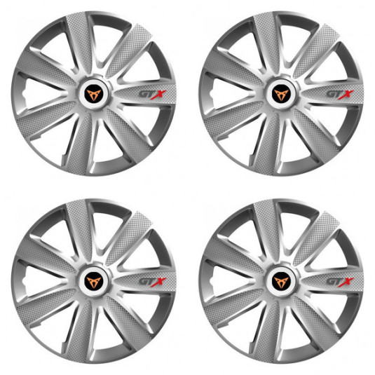 Капачки за Cupra 16 GTX CARBON silver