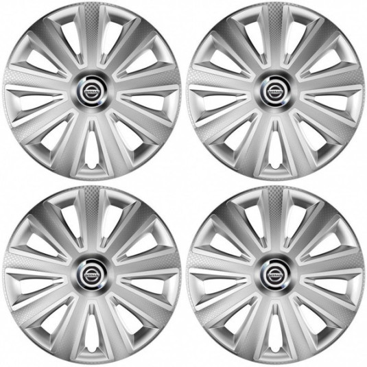 Капаци за Nissan 15 Aviator carbon silver