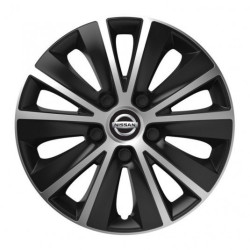 Ковпачки за Nissan 15 RAPIDE сребро и черно