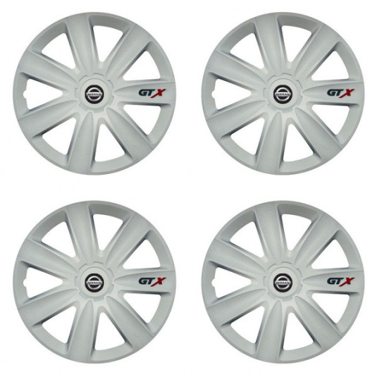 Капачки за Nissan 16 GTX carbon white