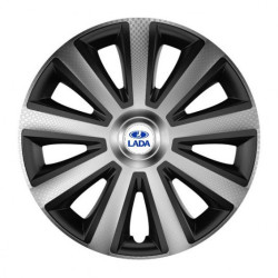 Капачки за Lada 14 Aviator carbon silver&black