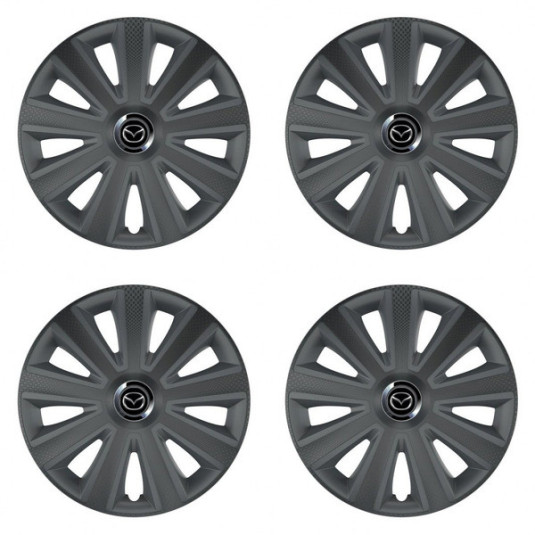 Капаци на колелата за Mazda 14 Aviator carbon RC графит