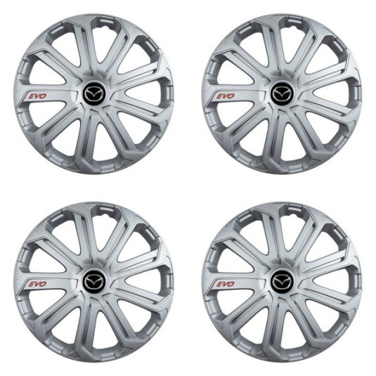 Капачки за Mazda 15 Evo silver