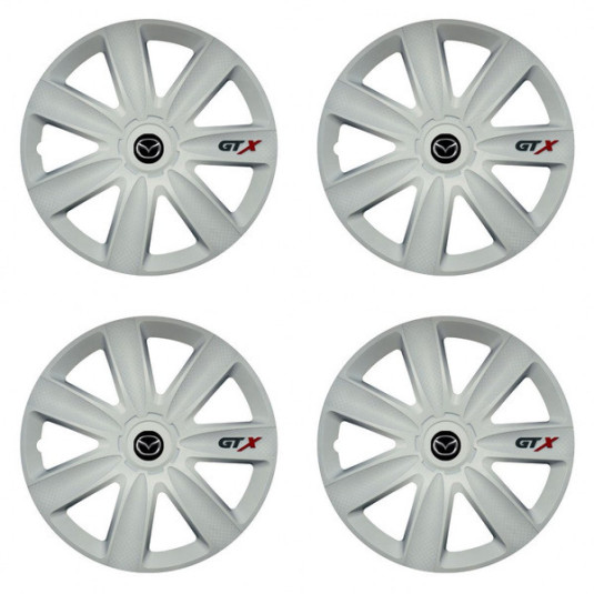 Капаци за Mazda 16 GTX carbon white