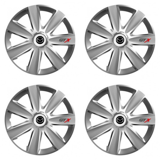 Капачки за Mazda 16 GTX CARBON silver