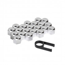 Капачки за болтове 19mm хром 21бр